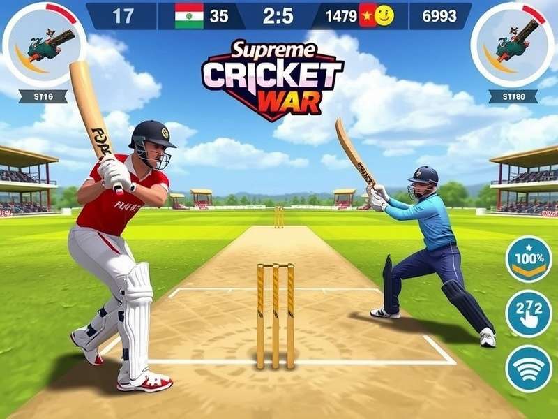 Supreme Blitz Cricket War Gameplay